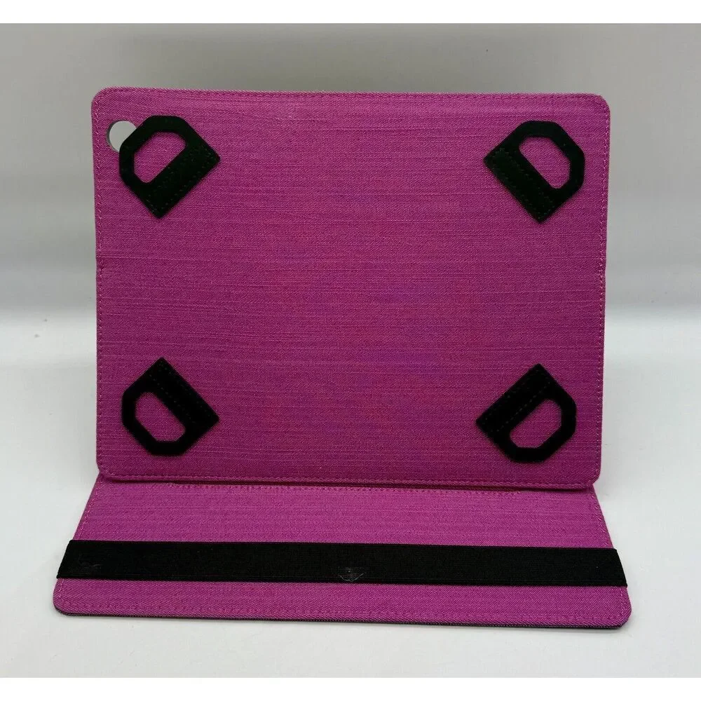 LWX Technology Slate Universal Folio Case‎ For 9-10 Inch Tablets Gray And Pink￼
